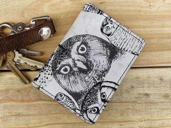 Owls - Leather Spectrum Vert Cardholder Wallet