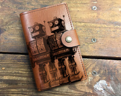 Robots - Leather Journal Cover