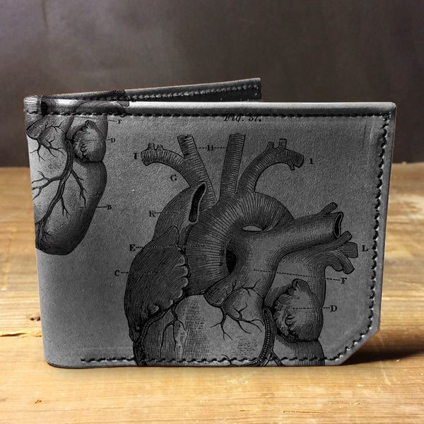 Anatomical Heart - Printmaker Leather Wallet