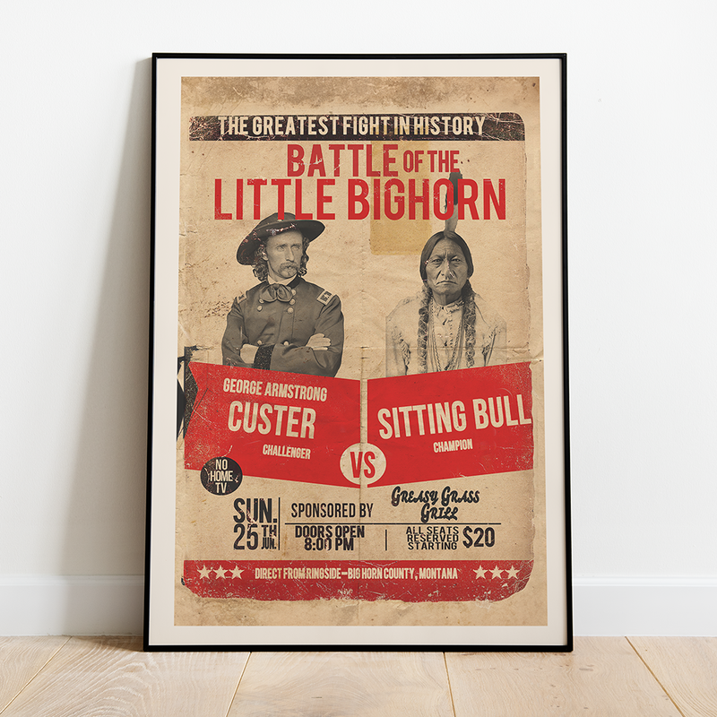 Battle of The Little Bighorn -  12"x18" Print
