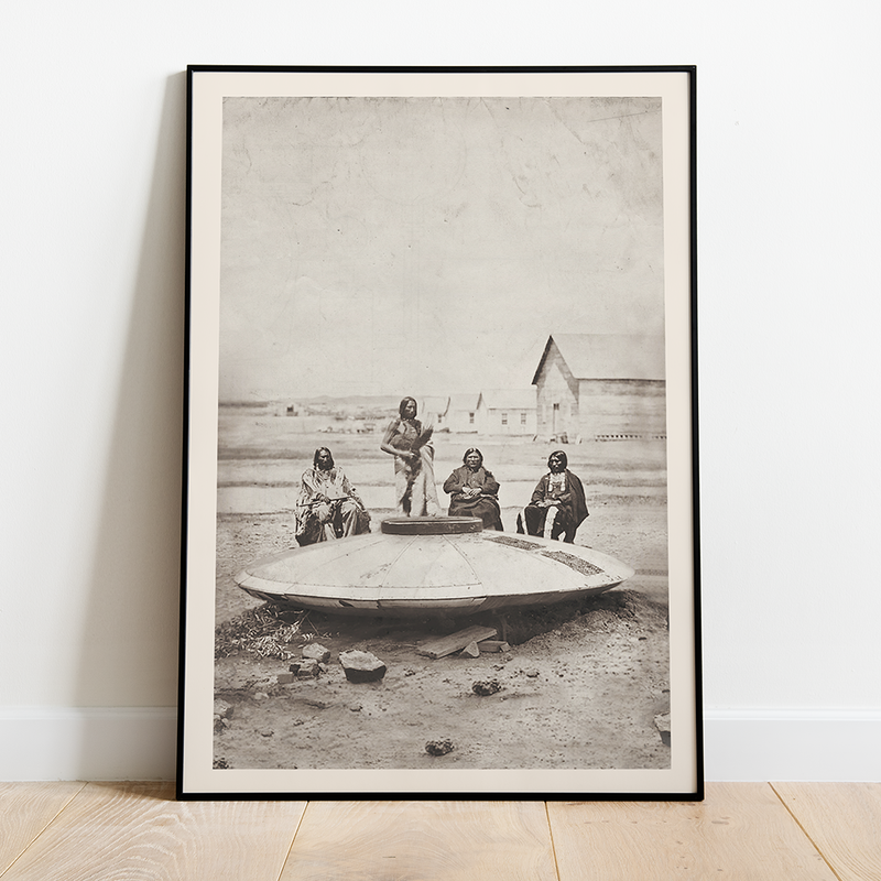 Crashed UFO -  12"x18" Print