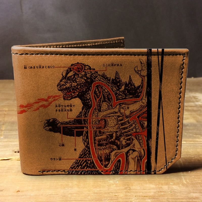 Godzilla - Printmaker Leather Wallet
