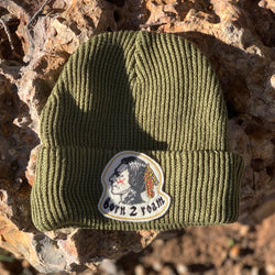 Born 2 Roam Ribbed Beanie
