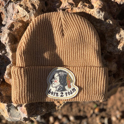 Born 2 Roam Ribbed Beanie