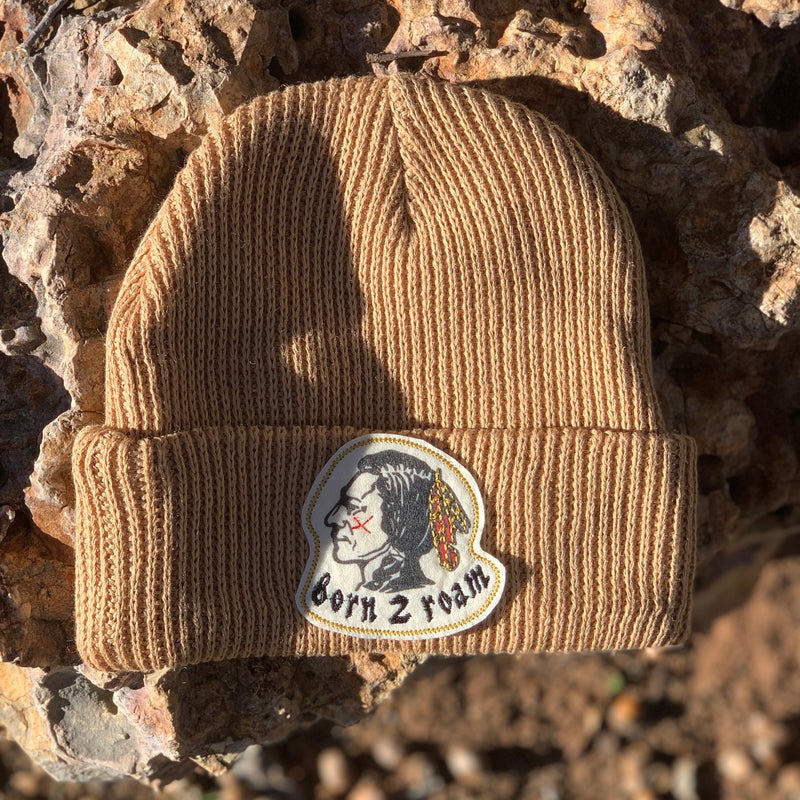 Born 2 Roam Ribbed Beanie