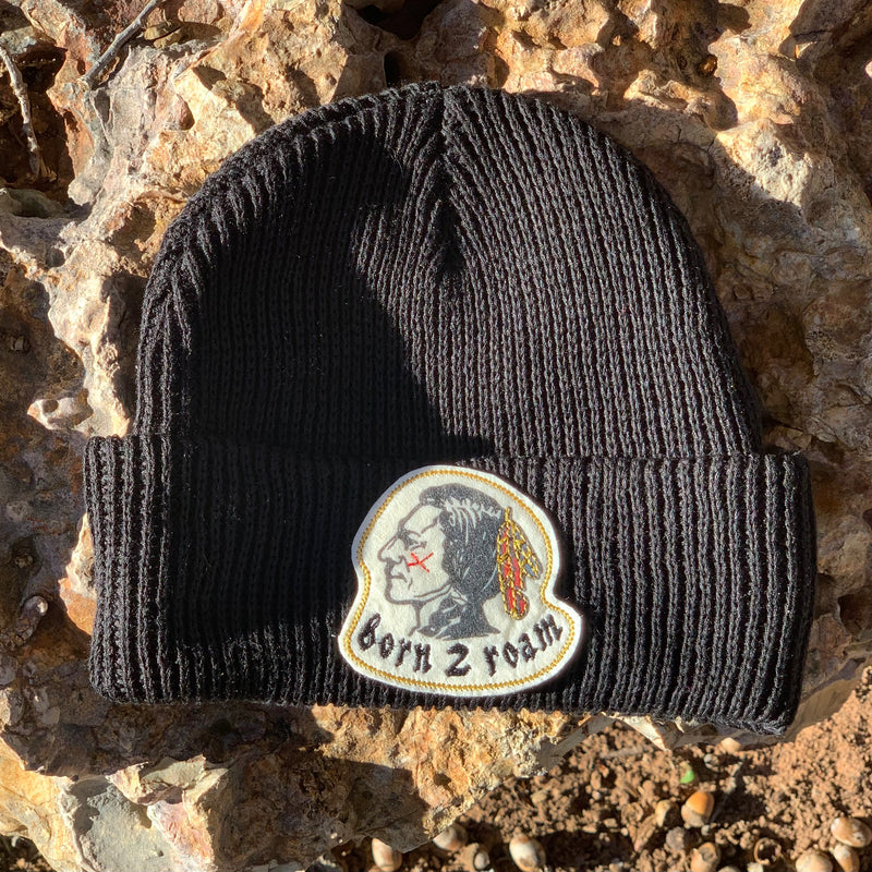 Born 2 Roam Ribbed Beanie