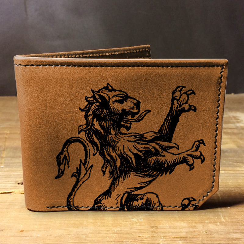 Lion Roar - Printmaker Leather Wallet