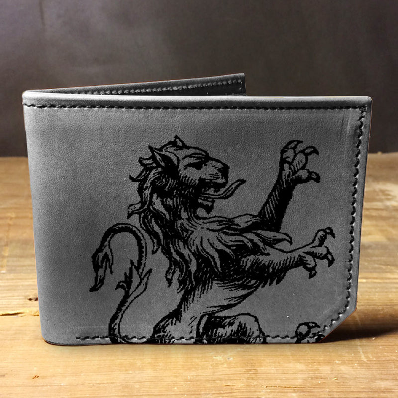 Lion Roar - Printmaker Leather Wallet