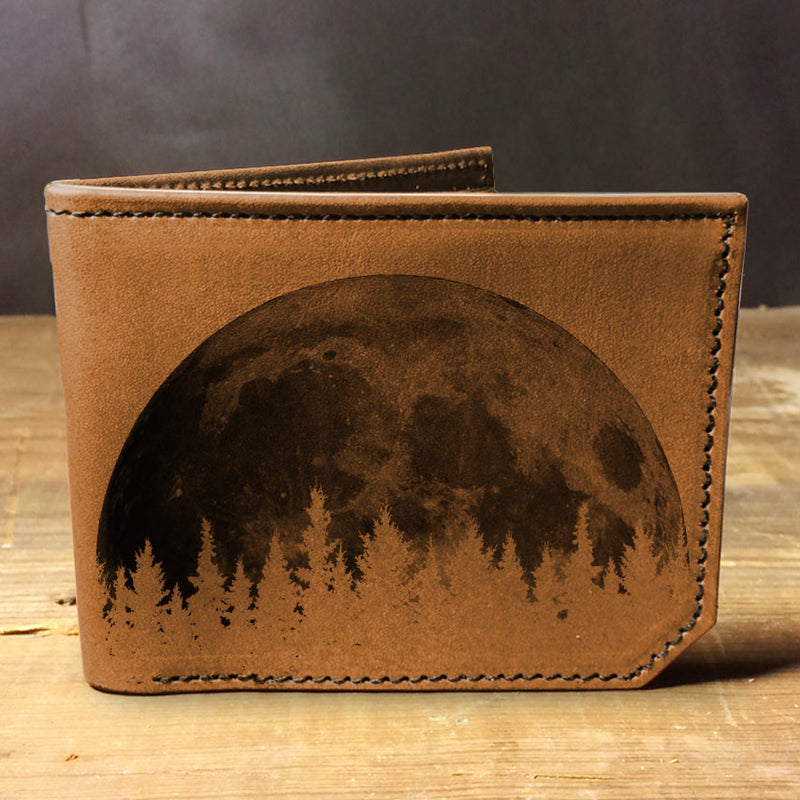 Moon Trees - Printmaker Leather Wallet