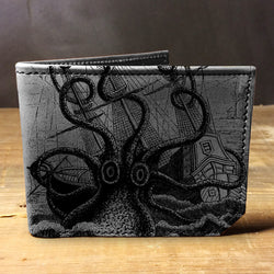 Octopus Attacks - Printmaker Leather Wallet