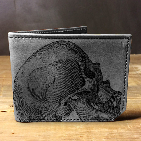 Skull - Printmaker Leather Wallet