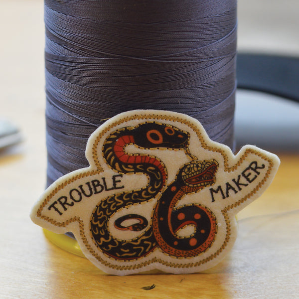 S&S Felt Patch - Troublemaker
