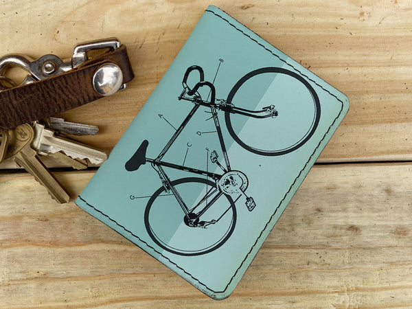 Bike Diagram - Leather Spectrum Vert Cardholder Wallet Wholesale