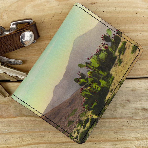 Faded Desert - Leather Spectrum Vert Cardholder Wallet