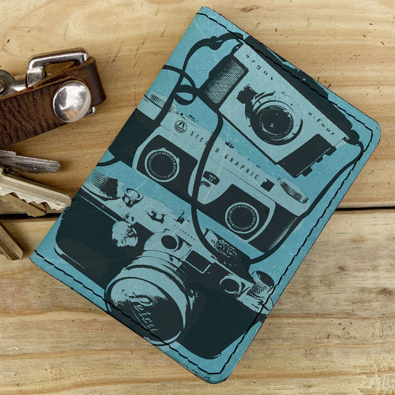 Cameras- Leather Spectrum Vert Cardholder Wallet