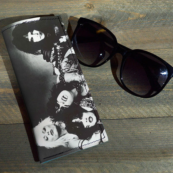 The Crew - Printed Leather Eyeglasses Case