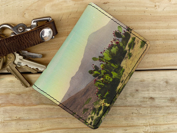 Faded Desert - Leather Spectrum Vert Cardholder Wallet Wholesale