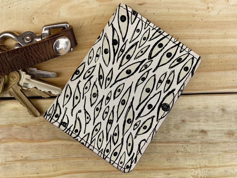 Eyes - Leather Spectrum Vert Cardholder Wallet