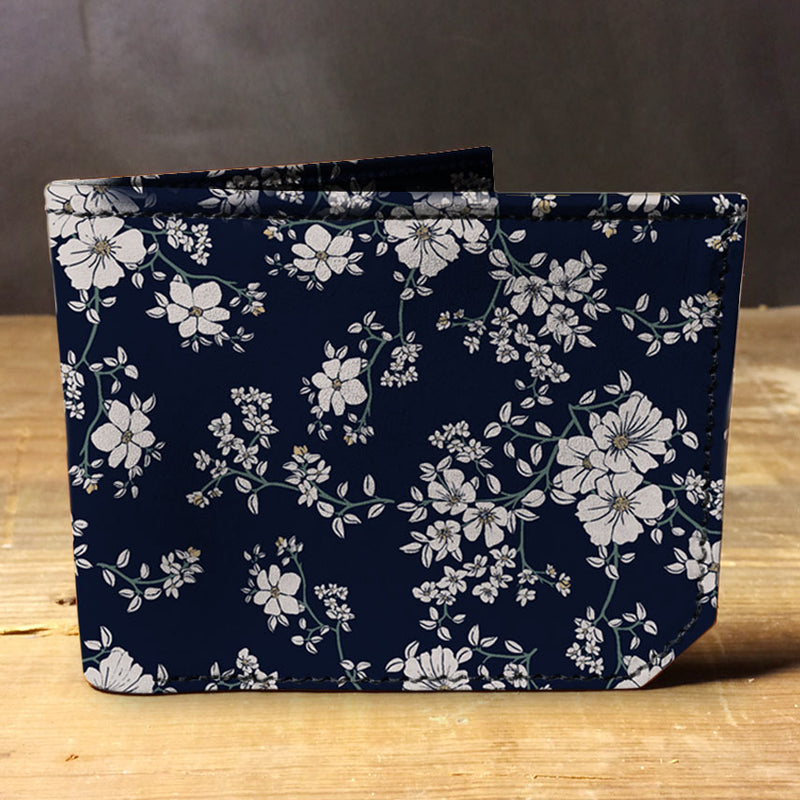 Floral Pattern - Spectrum Leather Wallet