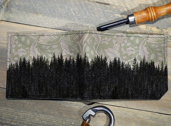 Forest Pattern - Spectrum Leather Wallet