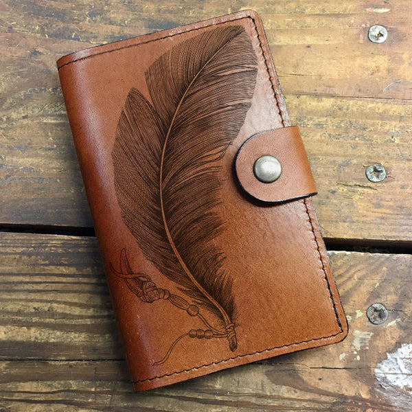 Feather - Leather Journal Cover