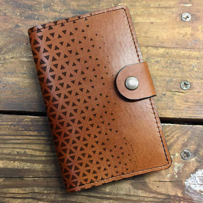 Triangles - Leather Journal Cover