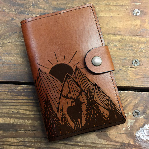 Nature Deer - Leather Journal Cover