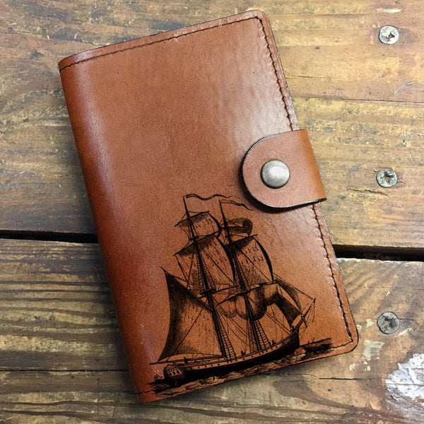 Sailing Ship - Leather Journal Cover