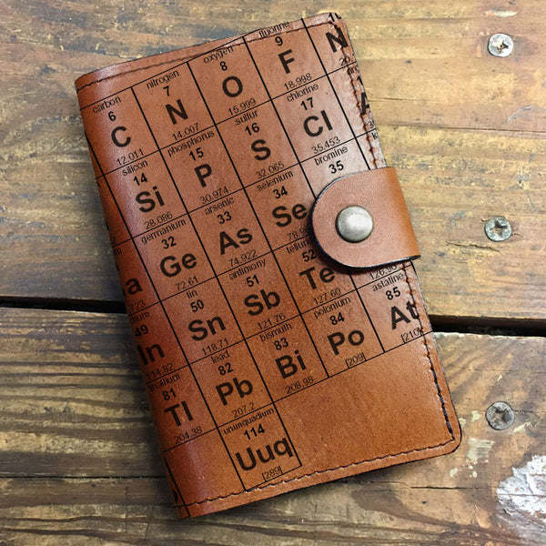 Periodic Table - Leather Journal Cover