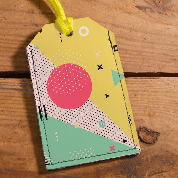 Memphis - Leather Luggage Tag
