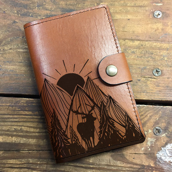 Nature Deer - Leather Journal Cover