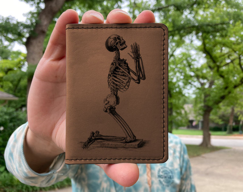 Praying Skeleton - Printmaker Vert Bifold