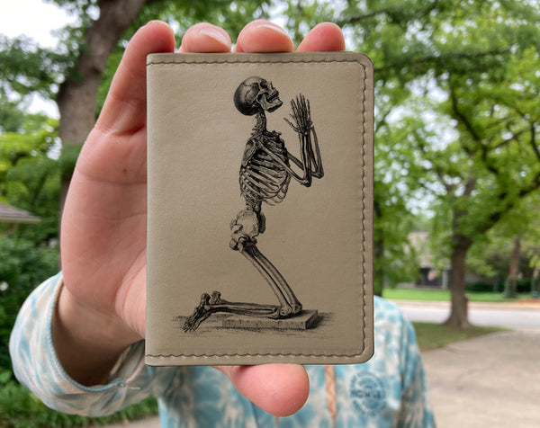 Praying Skeleton - Printmaker Vert Bifold