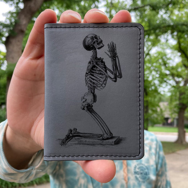 Praying Skeleton - Printmaker Vert Bifold