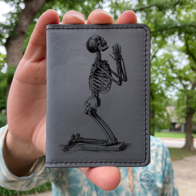 Praying Skeleton - Printmaker Vert Bifold