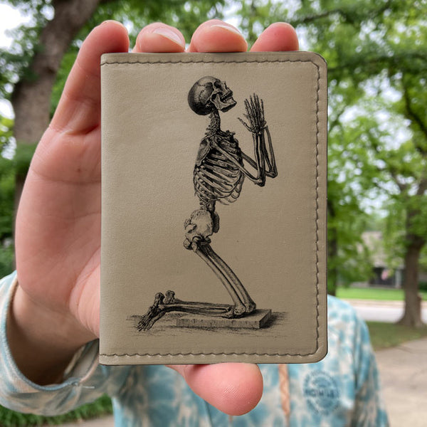 Praying Skeleton - Printmaker Vert Bifold