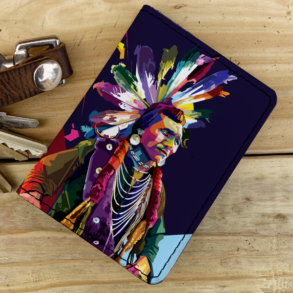 Chief Eagle - Leather Vert Cardholder Wallet