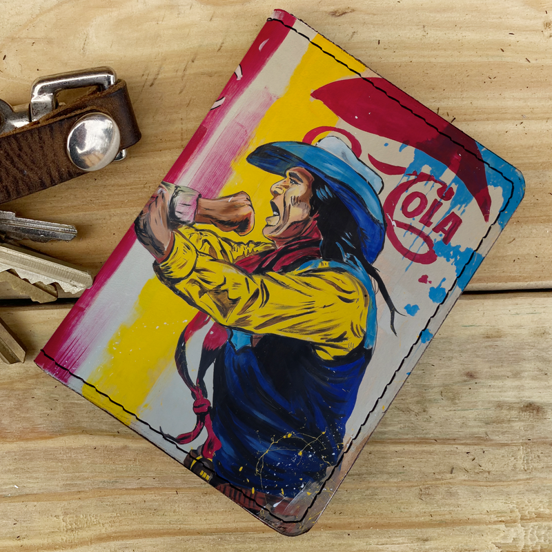 Cola Wars - Leather Spectrum Vert Cardholder Wallet