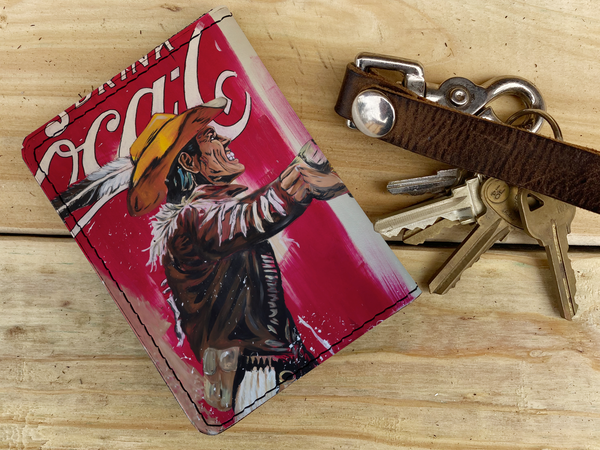 Cola Wars - Leather Spectrum Vert Cardholder Wallet