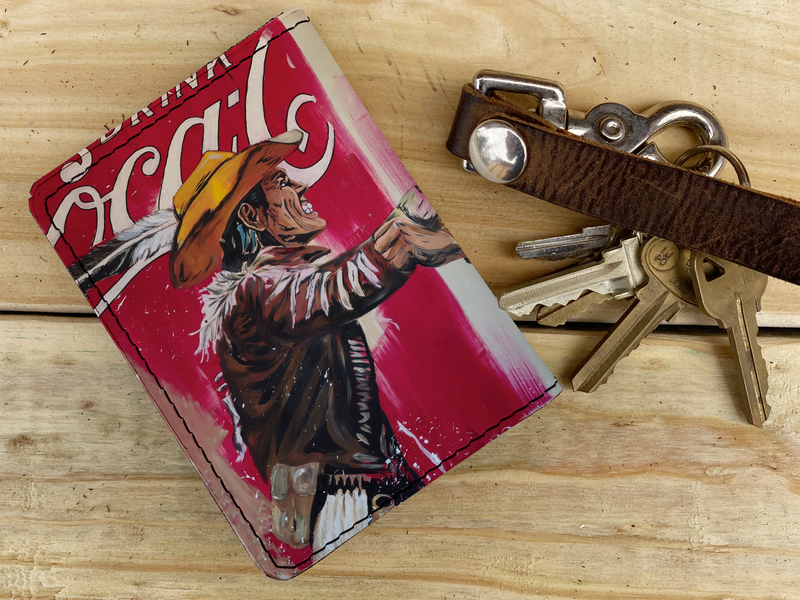 Cola Wars - Leather Spectrum Vert Cardholder Wallet