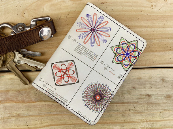 Spirograph - Leather Spectrum Vert Cardholder Wallet