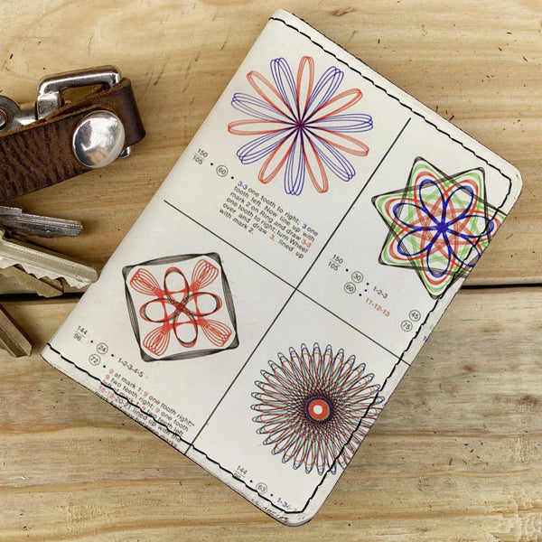 Spirograph - Leather Spectrum Vert Cardholder Wallet