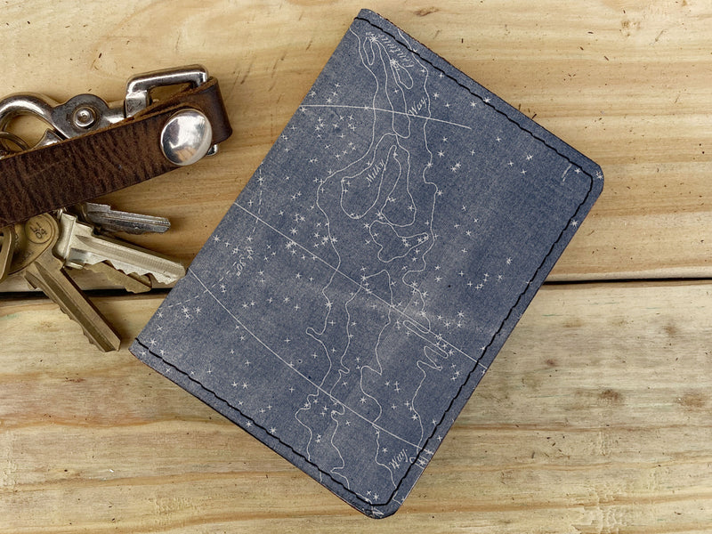 Star Map - Leather Spectrum Vert Cardholder Wallet