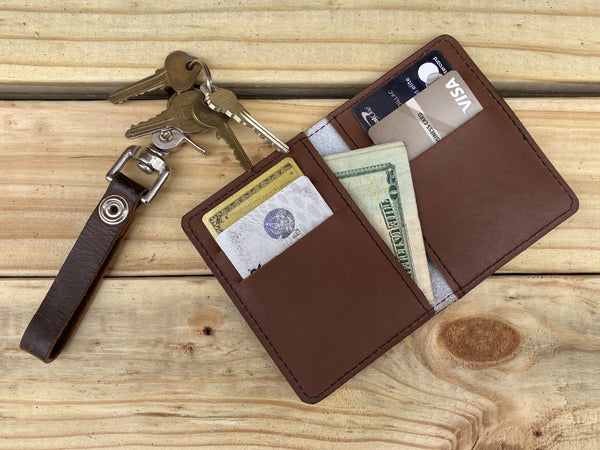 Faded Desert - Leather Spectrum Vert Cardholder Wallet