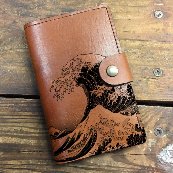Waves - Leather Journal Cover