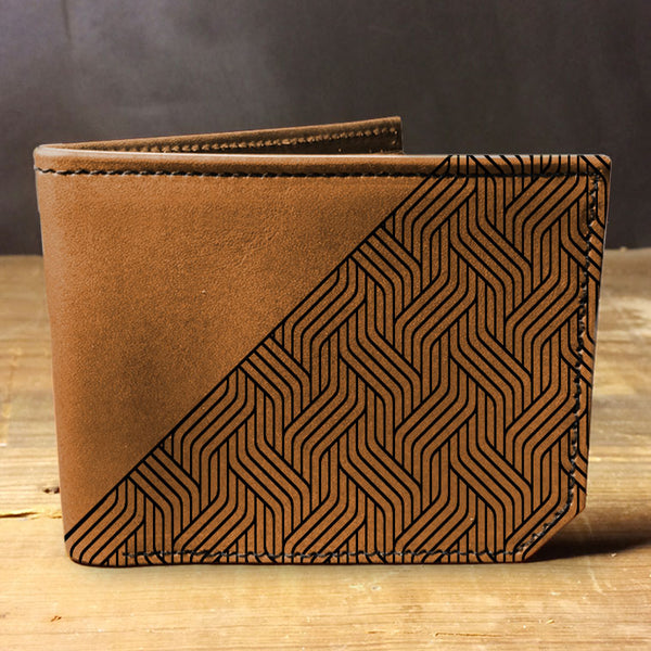 Weave - Printmaker Leather Wallet