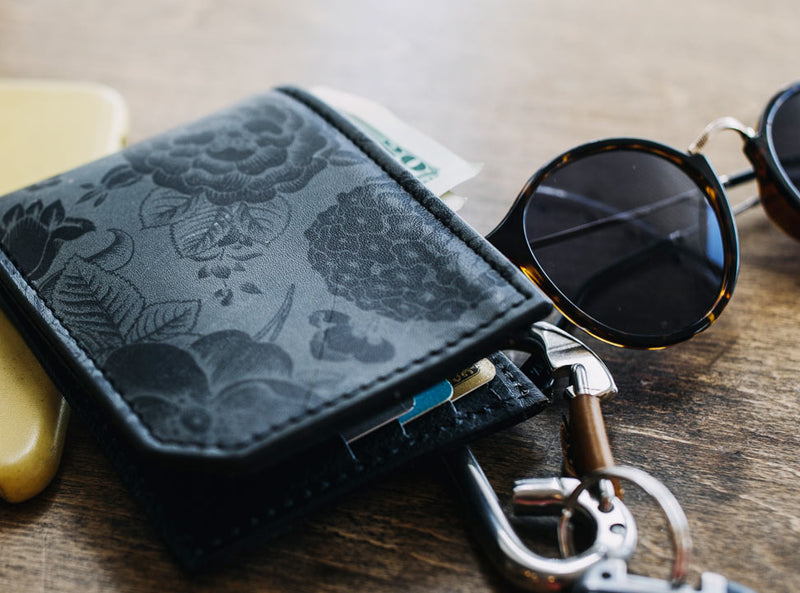 Tattoo Pattern - Printmaker Leather Wallet