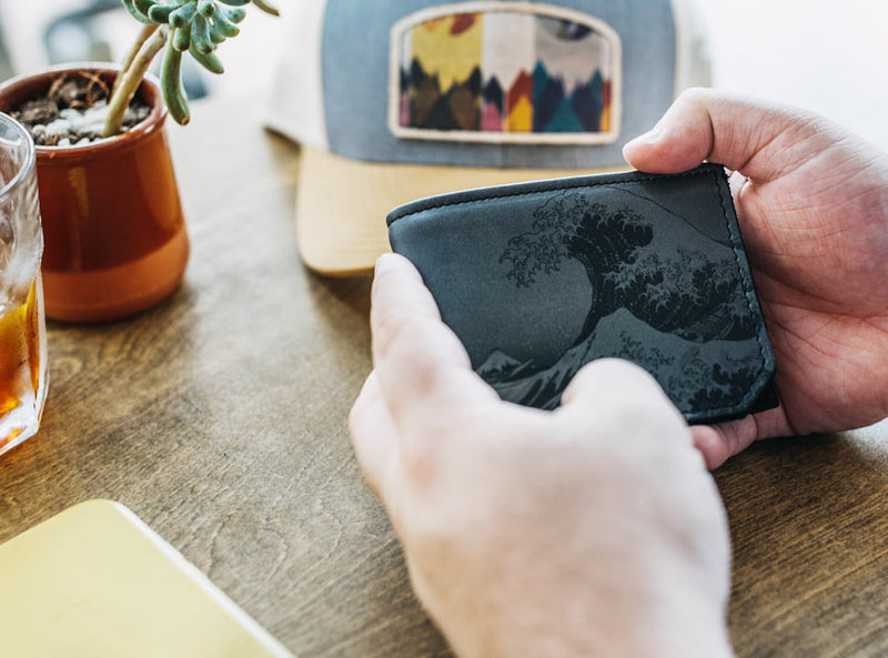 Sketch Birds - Printmaker Leather Wallet