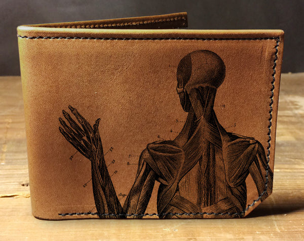 Anatomy - Printmaker Leather Wallet