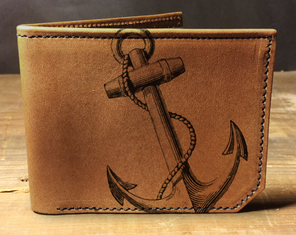 Anchor - Printmaker Leather Wallet